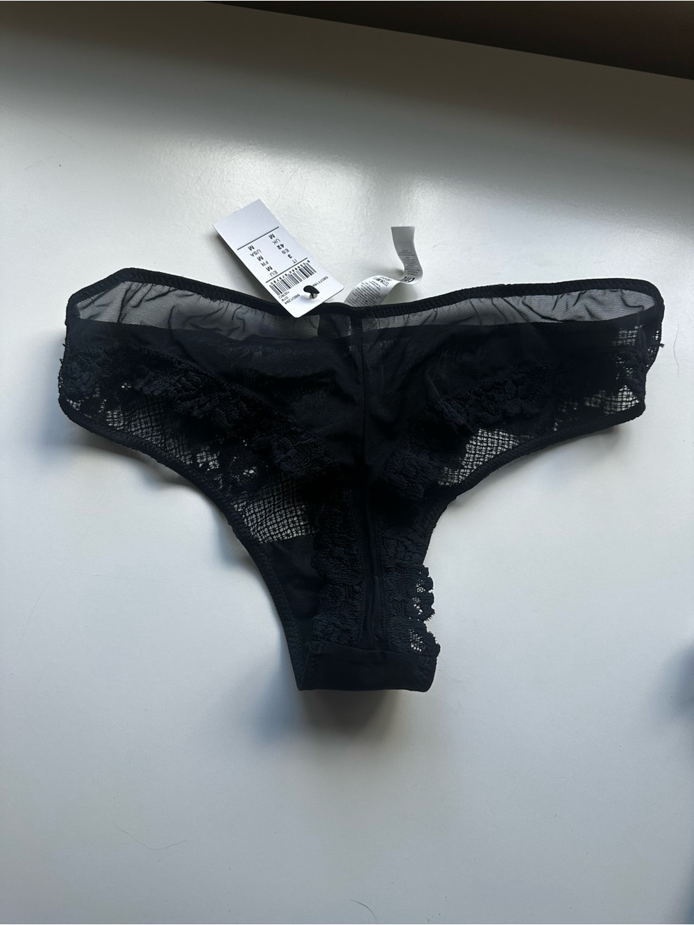Intimissimi Set of 5 Panty Briefs detailed Silk, Lace and More Sz. M Black - Picture 5 of 6